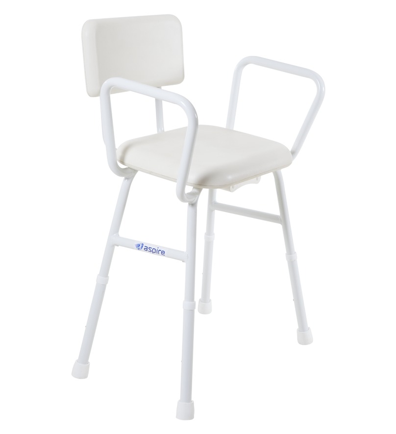 Shower stool with back deals
