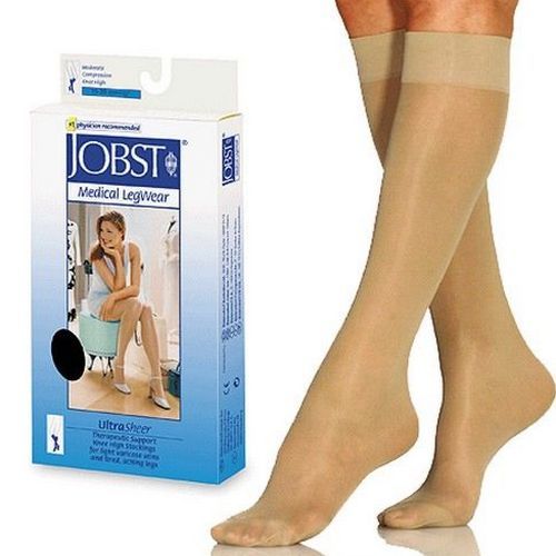 JOBST UltraSheer - Knee - 15-20mmHg - Closed Toe - Large - Natural - Jobst
