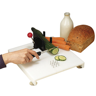 One-Handed Cutting Board 'Cook-Helper' | Adaptive Chopping Board | Adaptive Kitchen Equipment | One Hand Gadget | Food Preparation Set for People