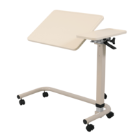 Aspire Overbed Table - Split Top Tilt Thermoform - Cream