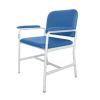 Shower Chair w/ Padded Arms & Seat Back - Zinc - 550mm