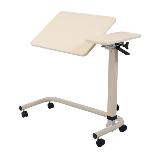 Aspire Overbed Table - Split Top Tilt Thermoform - Cream