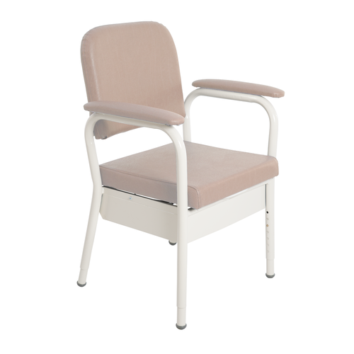 Aspire Deluxe Bedside Commode - Champagne