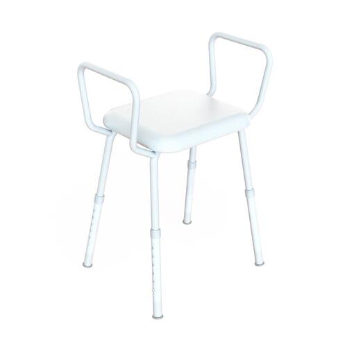 Shower Stool w/ Arms - Zinc - 350 mm