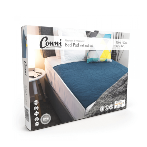 Conni Bed Pad with Tuck-ins - Animal Print