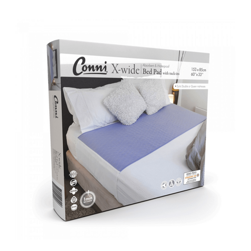Conni Extra Wide Bed Pad with Tuck-ins - Mauve