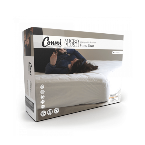 Conni Micro-Plush Waterproof Fitted Sheet - Single