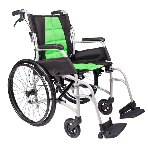 Aspire DASH Folding Wheelchair - SP - Green
