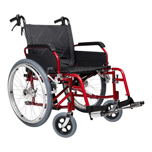 Freedom - HD Wide Wheelchair - Self Propelled - Red