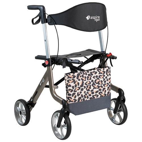 Mobility Accessory Bag - Walkers/Wheelchairs - Leopard